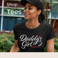 Traditional Daddy's Girl T-shirt [Black & White]