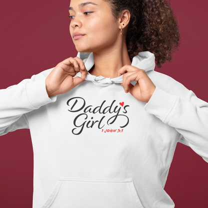 Traditional Daddy's Girl Hoodie [Black & White]