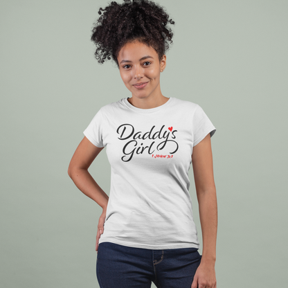 Traditional Daddy's Girl T-shirt [Black & White]