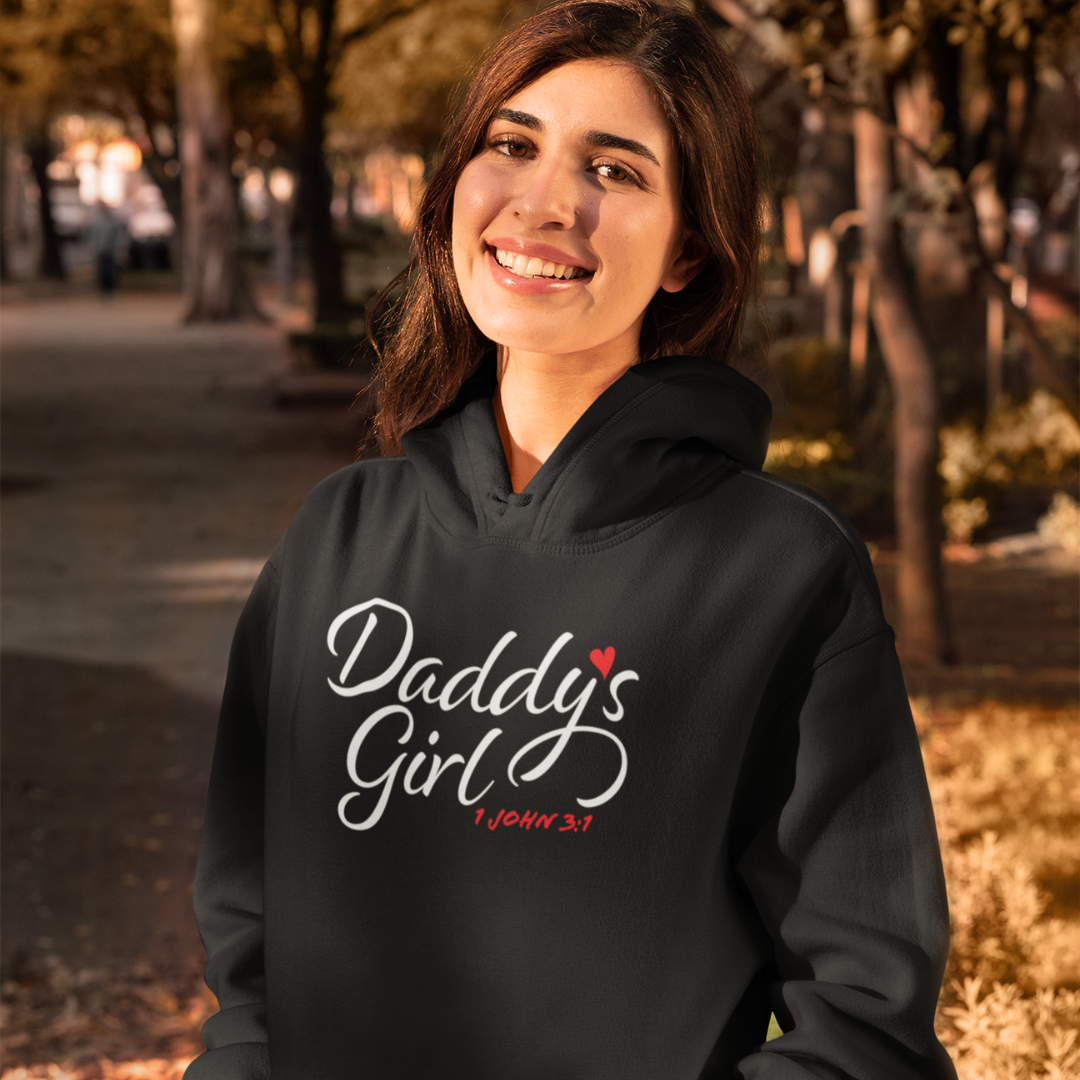 Traditional Daddy's Girl Hoodie [Black & White]