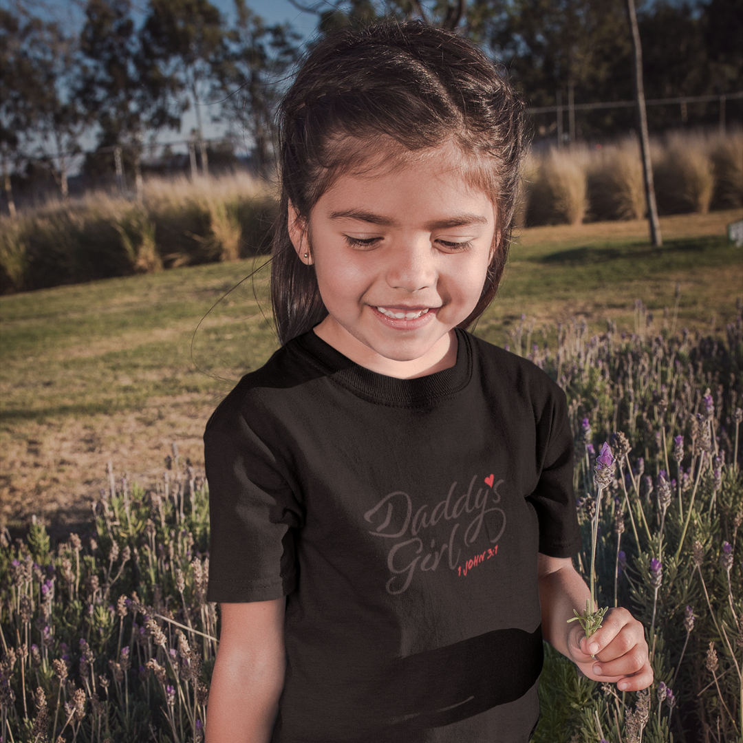Daddy's Girl Youth T-shirt BLACK ON BLACK