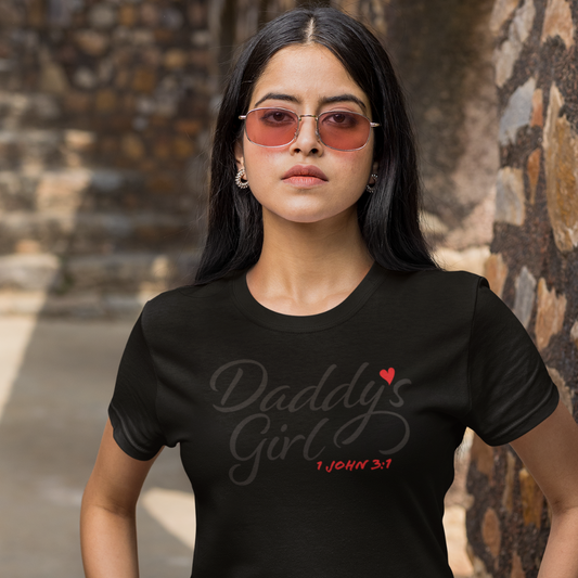 Daddy's Girl T-shirt BLACK ON BLACK
